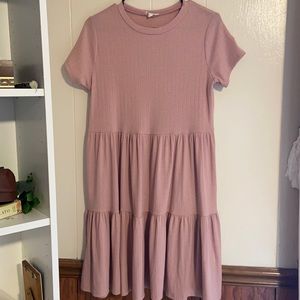 Pink t shirt dress